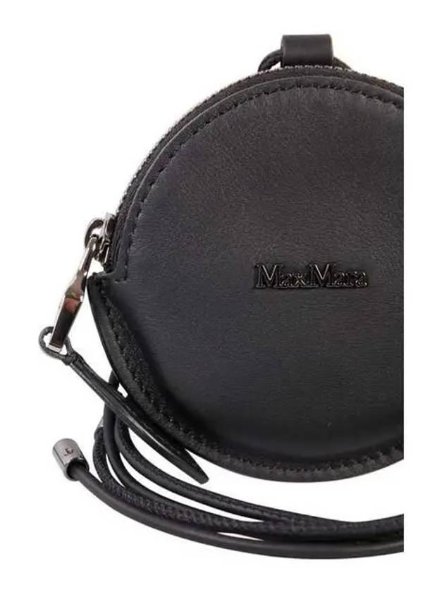 Destino Logo Neck Holder Coin Wallet Black - MAX MARA - BALAAN 4