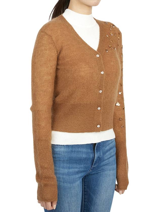 Women's Mohair Cardigan Brown - MAX MARA - BALAAN 6