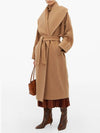 Rienza Cashmere Belt Single Coat Camel - MAX MARA - BALAAN.