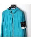 Skin Touch Wappen Patch Hooded Jacket Blue - STONE ISLAND - BALAAN 5