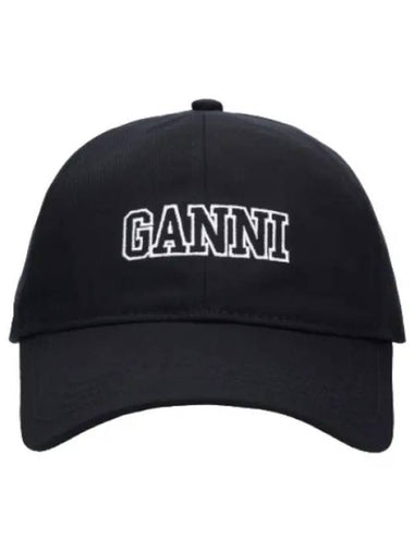 logo ball cap black - GANNI - BALAAN 1