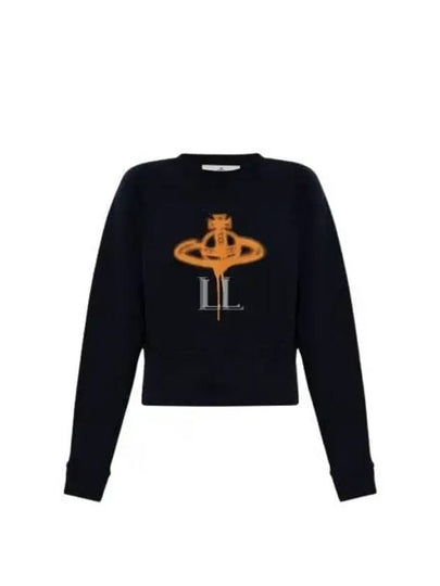 Spray ORB Logo Sweatshirt Navy - VIVIENNE WESTWOOD - BALAAN 2