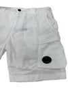 Stretch Bermuda Shorts White - CP COMPANY - BALAAN 3