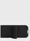 Shiny Triomphe Small Calfskin Half Wallet  Black - CELINE - BALAAN 4