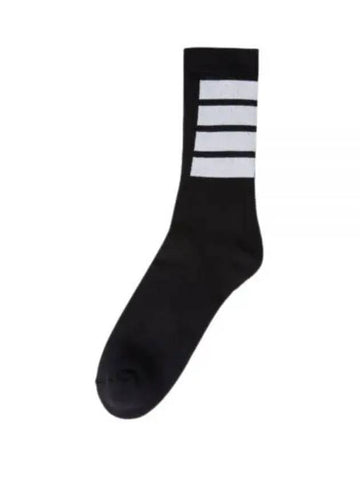 Striped Terry Socks Black White MAS152A Y3022 - THOM BROWNE - BALAAN 1