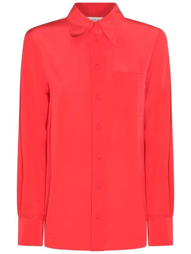 Lanvin Watermelon Silk Shirt - LANVIN - BALAAN 1