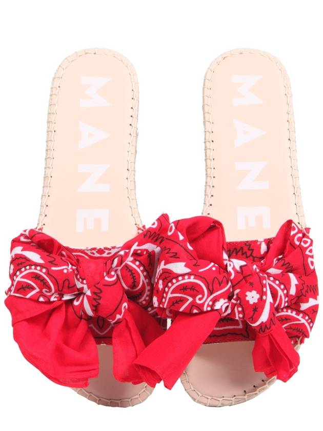 LOW SANDALS WITH BANDANA BOW - MANEBI - BALAAN 3