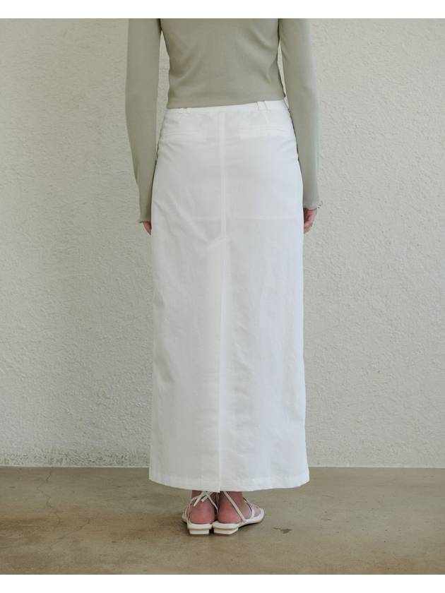 Belt Loop String H Line Skirt White - UNMUTE - BALAAN 5