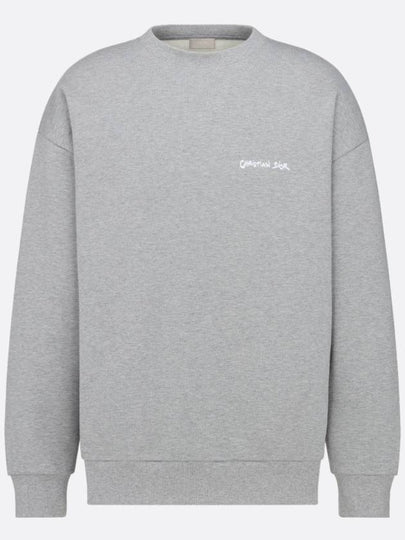 Tag Oversized Cut Sweatshirt Grey - DIOR - BALAAN 2