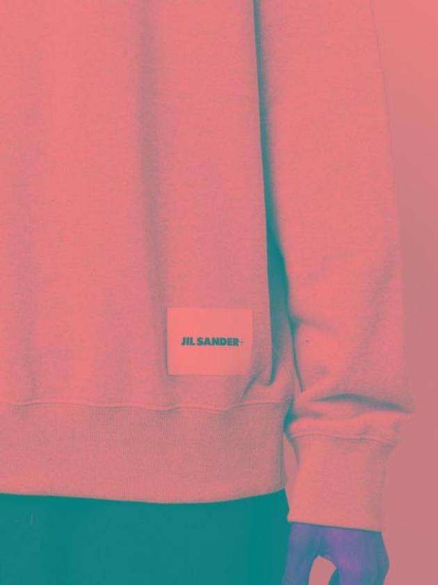 Logo Patch Crew Neck Oversized Sweatshirt Grey - JIL SANDER - BALAAN 6