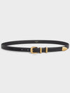 Western 14 Leather Belt Black - CELINE - BALAAN 2