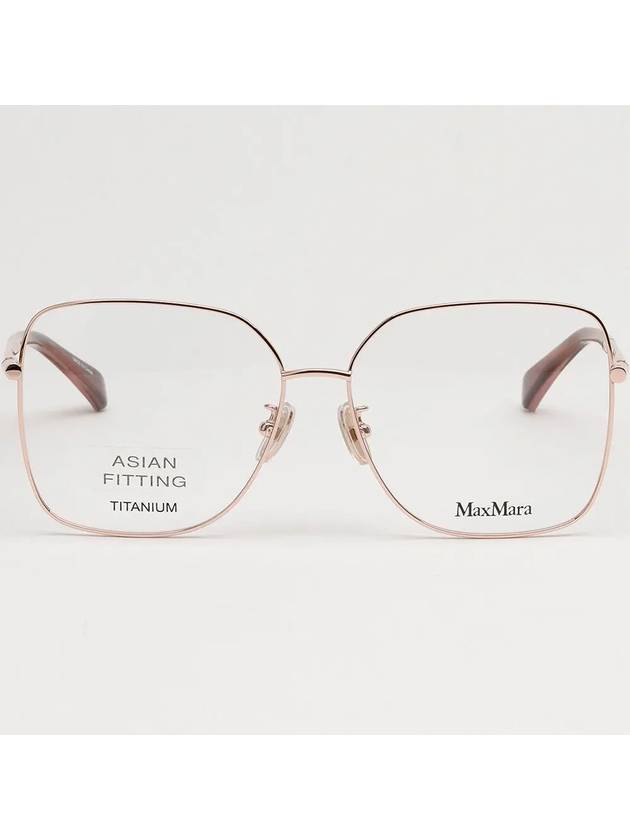 Titanium glasses frame MM5063D 028 metal square overfit light - MAX MARA - BALAAN 3