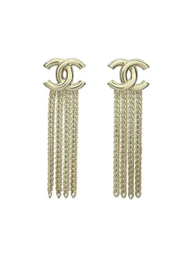 24A CC logo tassel earrings gold 4ET1732 - CHANEL - BALAAN 1