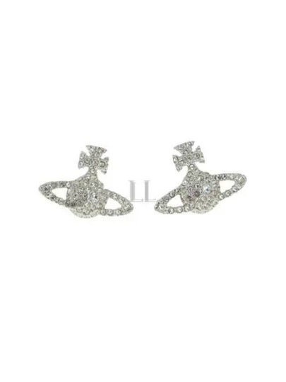 Grace Bas Relief Stud Earrings Silver - VIVIENNE WESTWOOD - BALAAN 2