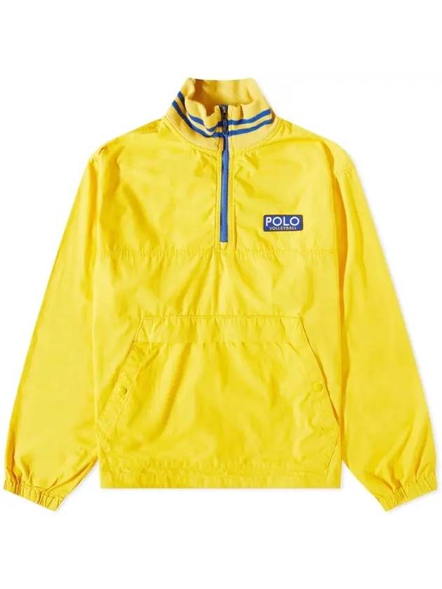 Poplin Half Zip Up Jacket Yellow - POLO RALPH LAUREN - BALAAN 1