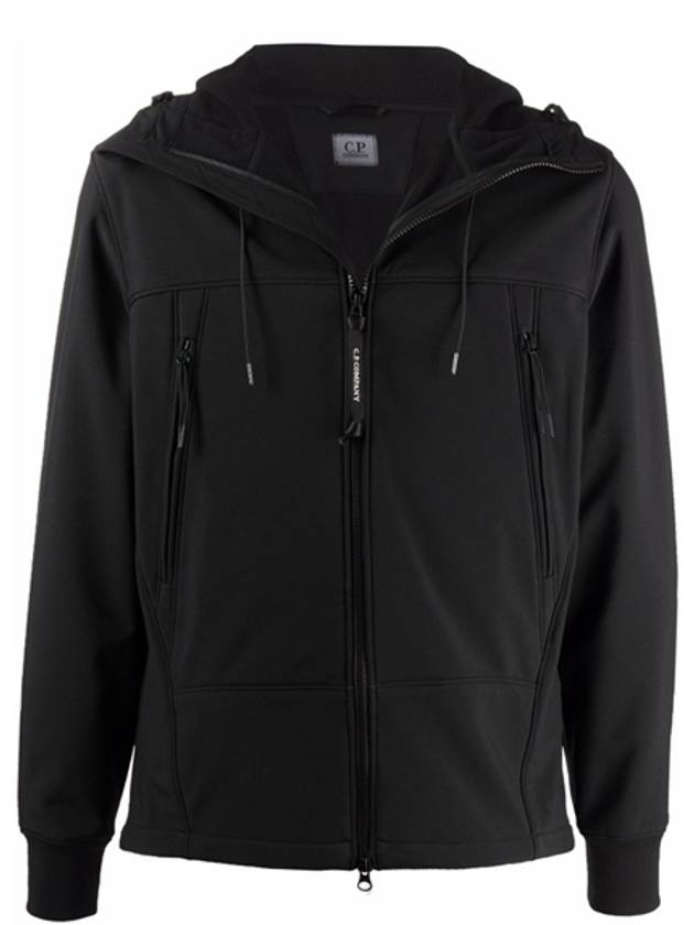 Men's Shell R Goggles Hooded Jacket Black - CP COMPANY - BALAAN 2