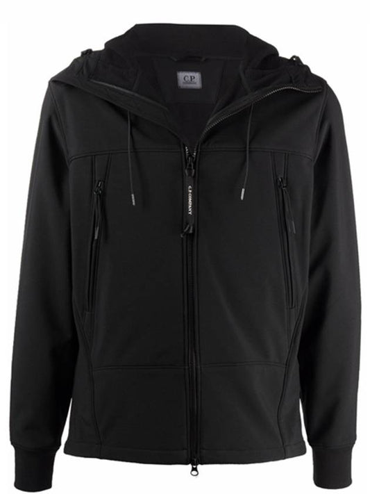 Shell R Goggles Hooded Jacket Black - CP COMPANY - BALAAN 2