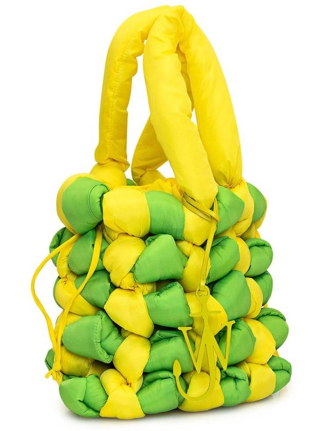 Knotted Tote Bag Yellow Lime Green - JW ANDERSON - BALAAN 3