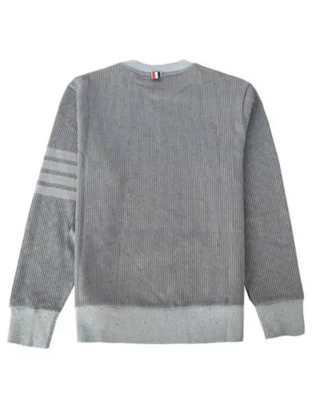 4 Bar Crew Neck Sweatshirt Grey - THOM BROWNE - BALAAN 2