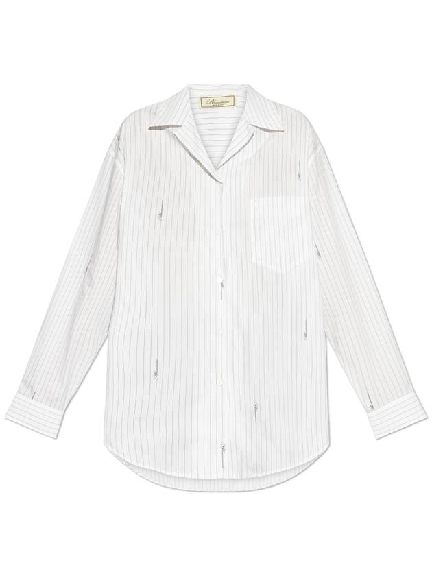 Blumarine Shirt With Logo, Women's, White - BLUMARINE - BALAAN 1