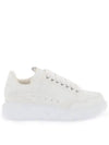 Larry Two Tone Suede Leather Low Top Sneakers White - ALEXANDER MCQUEEN - BALAAN 2