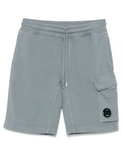 Bermuda Knit Cargo Shorts Blue - CP COMPANY - BALAAN 2