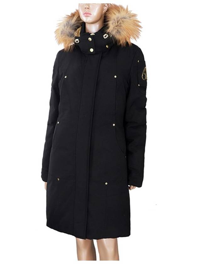 Gold Stirling Parka Gold Fox Fur Black - MOOSE KNUCKLES - BALAAN 2