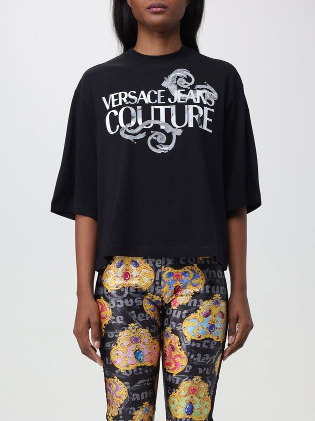 T-shirt con logo Versace Jeans Couture - VERSACE - BALAAN 1