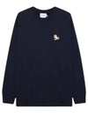 Chillax Fox Patch Classic Sweatshirt Navy - MAISON KITSUNE - BALAAN 2