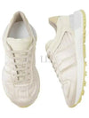 Men's 50 50 Lace-up Nylon Leather Low Top Sneakers Pastel Yellow - MAISON MARGIELA - BALAAN 2