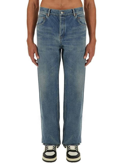 Mid Rise Baggy Jeans Blue - SAINT LAURENT - BALAAN 2