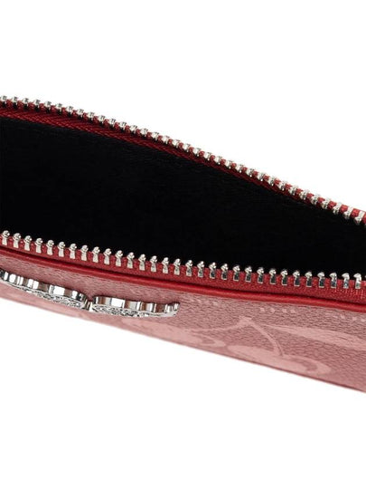 Zadig & Voltaire Leather Card Holder, Women's, Red - ZADIG & VOLTAIRE - BALAAN 2