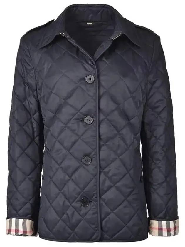 New Frankby Quilted Jacket Navy - BURBERRY - BALAAN 1