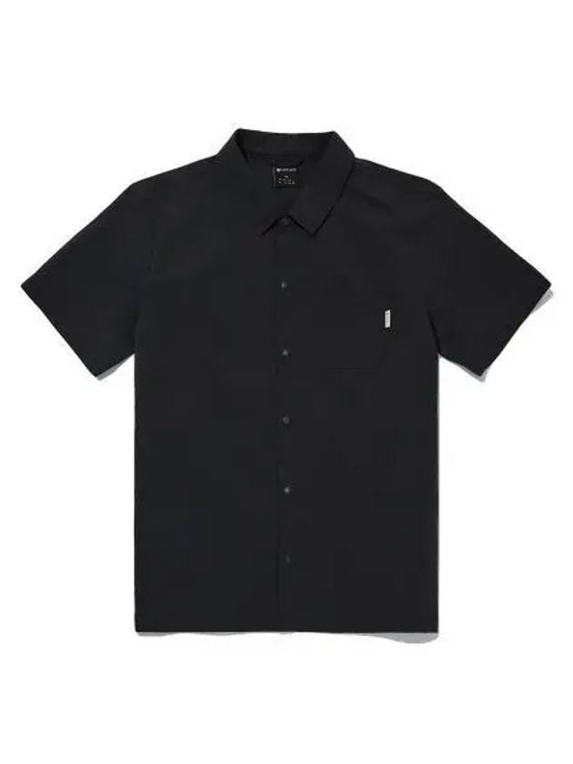 Root Short Sleeve Shirt Dark Charcoal S23MMRSH25 - SNOW PEAK - BALAAN 1