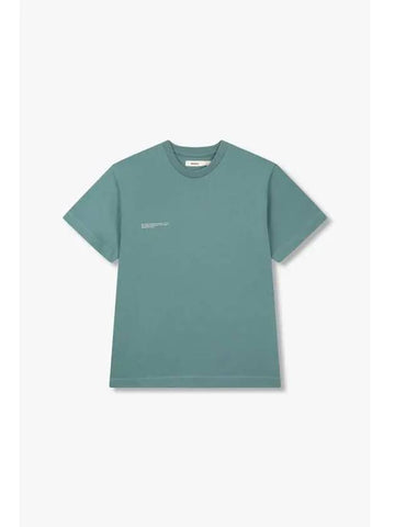 Unisex 365 Midweight T Shirt Blue Green - PANGAIA - BALAAN 1