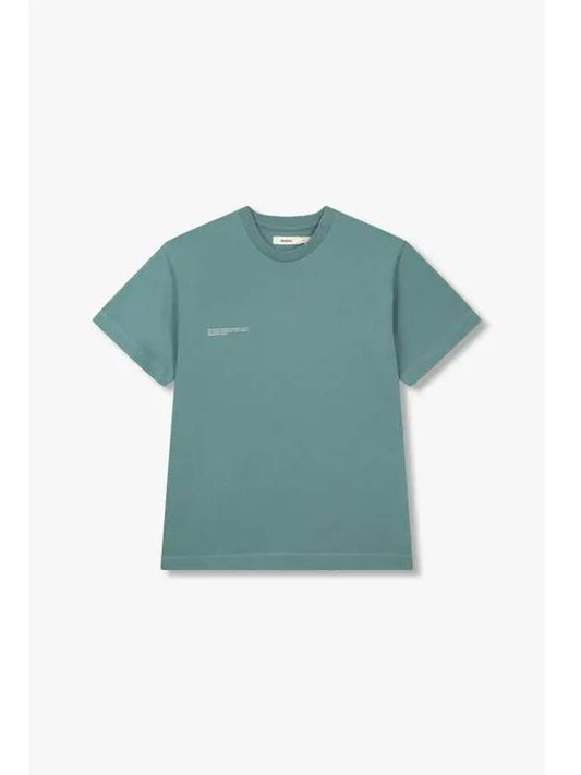 Unisex 365 Midweight T Shirt Blue Green - PANGAIA - BALAAN 1