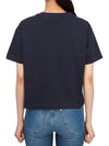 Embroidery Logo Short Sleeve T-Shirt Navy - A.P.C. - BALAAN 6