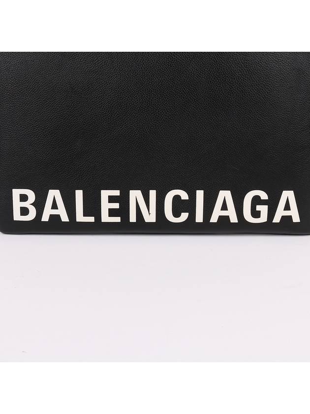 Black logo strap large clutch bag - BALENCIAGA - BALAAN 2