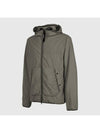 Goggles Polyamide Hooded Jacket Khaki - CP COMPANY - BALAAN 3