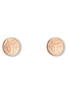 Small Ex Libris Earrings Rose Gold - HERMES - BALAAN 2