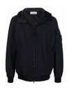 Men's Wappen Patch Naslan Watro Hooded Jacket Black - STONE ISLAND - BALAAN 2