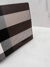 Check Leather International Bifold Wallet Dark Birch Brown - BURBERRY - BALAAN 6