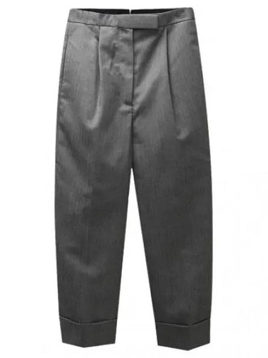 High waist RWB trimming heavy wool pants slacks suit - THOM BROWNE - BALAAN 1