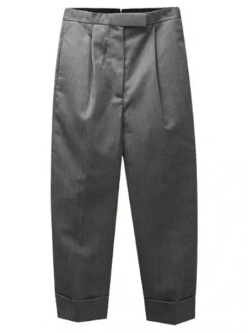 High waist RWB trimming heavy wool pants men s slacks suit - THOM BROWNE - BALAAN 1