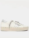 Hi Star White Metallic Silver Heel Tab Sneakers - GOLDEN GOOSE - BALAAN 4