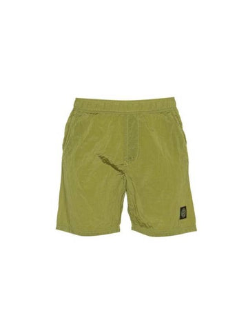 Nylon Metal Swimming Trunk Shorts Lemon - STONE ISLAND - BALAAN 1