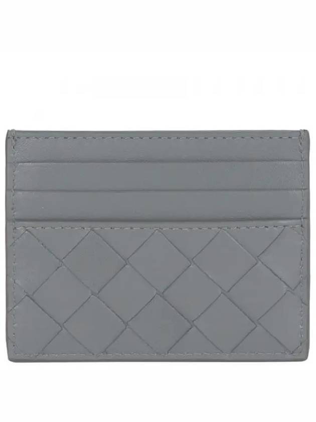 Intrecciato Leather Card Wallet Grey - BOTTEGA VENETA - BALAAN 2