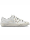 V-Star Gold Metallic Leather Star Low-Top Sneakers White - GOLDEN GOOSE - BALAAN 2