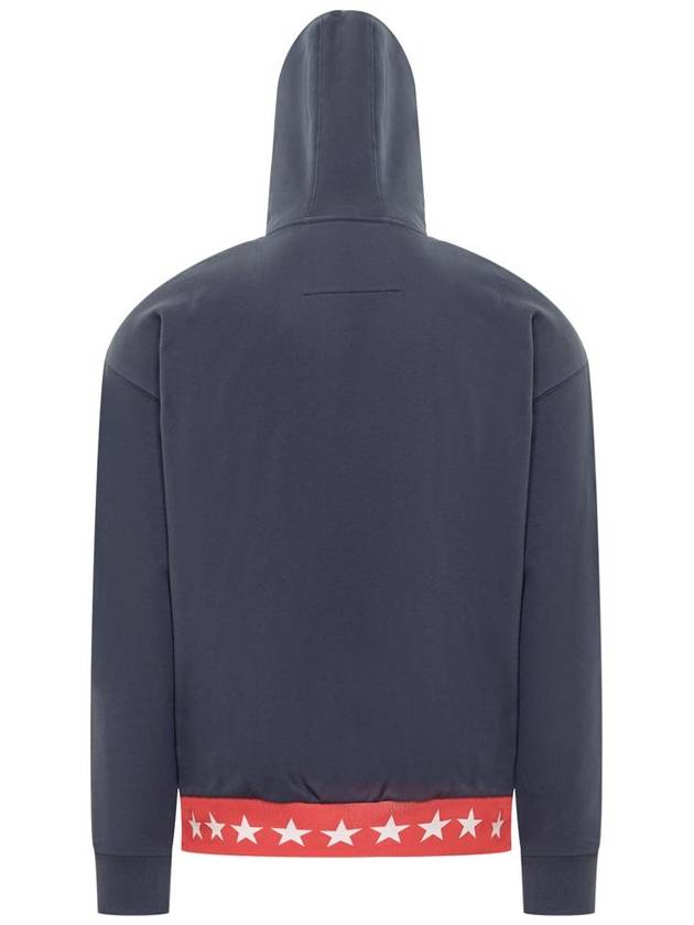 Boxy Fit Hoodie Deep Blue - GIVENCHY - BALAAN 3