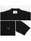 V-neck Button Wool Cardigan Black - JIL SANDER - BALAAN 6